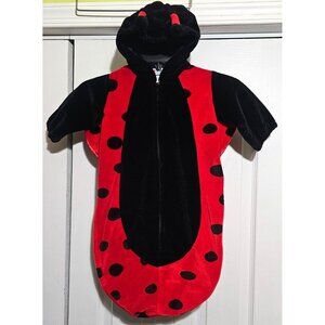 Baby Girl Ladybug Costume Bunting Sack Winter Halloween Red Polka Dot 0-9 Months